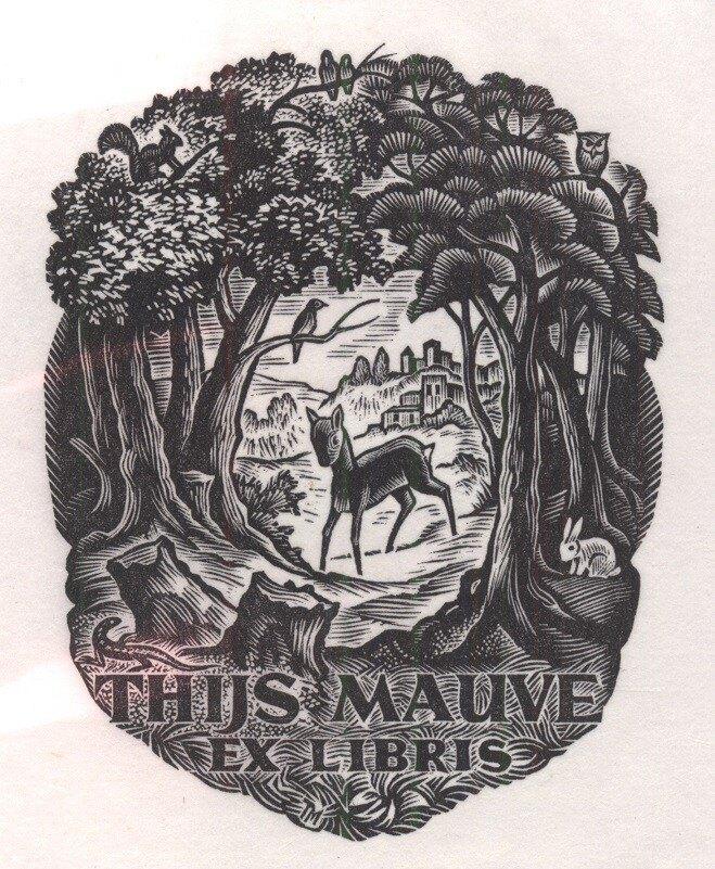 1283 Ex Libris Nederland : Thijs Mauve, 1947, Verzenden