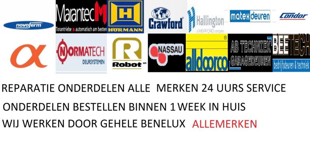 Matex, Voskamp, Marantec, Alpha, hormann, deur deuren Debo, Doe-het-zelf en Verbouw, Ophalen of Verzenden, 120 cm of meer, Garagedeur
