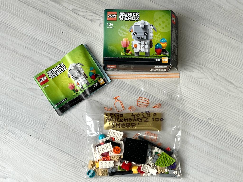 Lego 40380 - Brick Headz 100 'Paasschaap', Ophalen of Verzenden, Zo goed als nieuw, Complete set, Lego