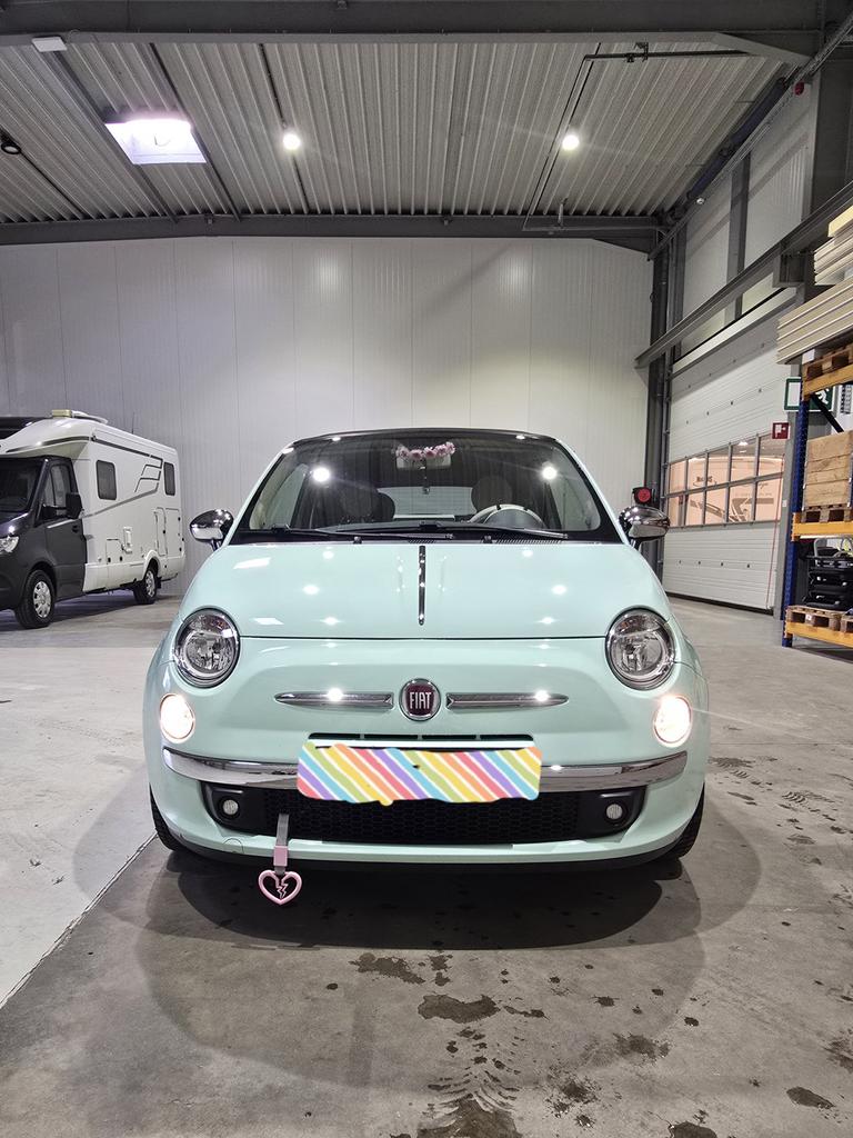 Fiat 500 Twinair Turbo 2015, Auto's, Fiat, Particulier, Benzine, A, Hatchback, Handgeschakeld, Origineel Nederlands, Groen, Voorwielaandrijving