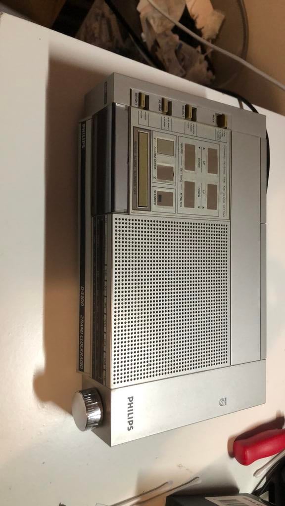 Zeldzame Philips D-3300 wekkerradio, Verzenden, Gebruikt, Digitaal