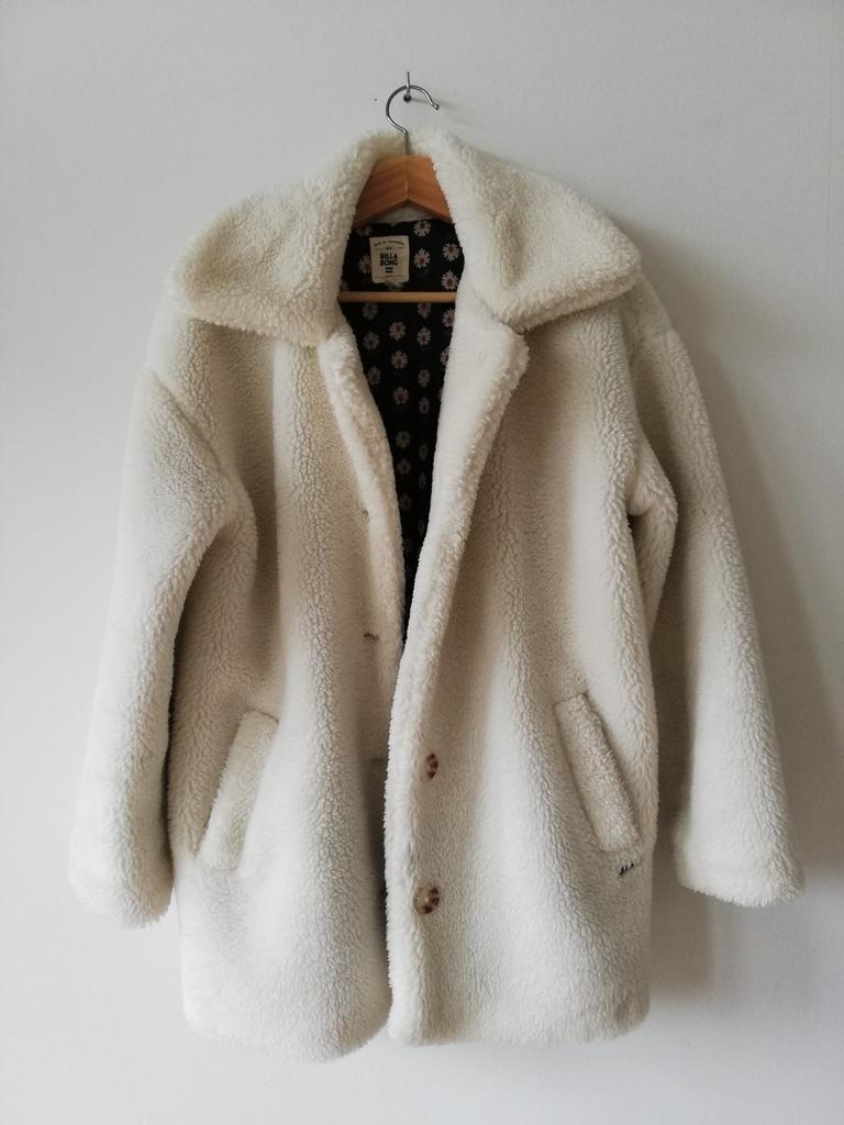 Teddy jas wit xs Billabong, Kleding | Dames, Jassen | Winter, Ophalen of Verzenden, Zo goed als nieuw, Maat 34 (XS) of kleiner