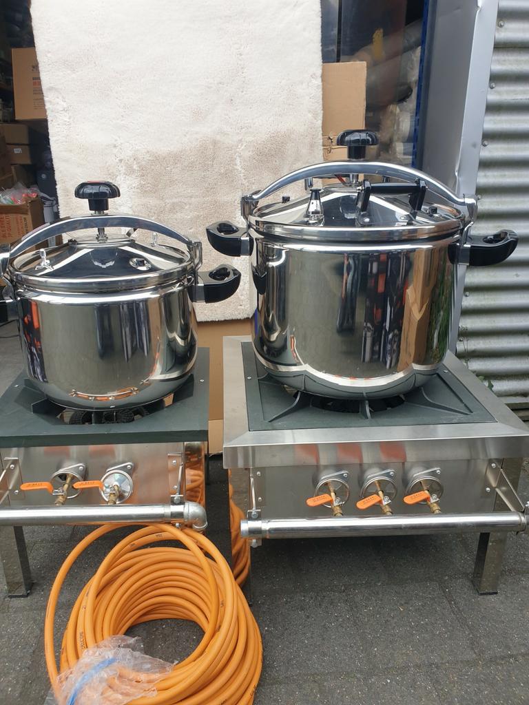 Commerciële snelkookpan Rvs Stainless 18/10 staal 50lit, Kookpan of Snelkookpan, Ceylonlaan 13 utrecht, Nieuw, Ophalen of Verzenden