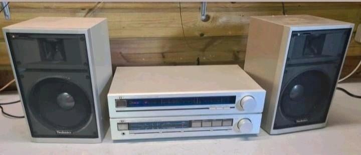 Jvc stereo set versterker + tuner + technics speakers 1983, Audio, Tv en Foto, Stereo-sets, Ophalen of Verzenden, JVC