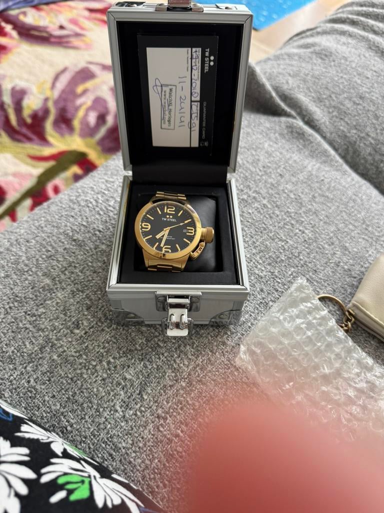 Tw steel heren horloge CB 91, Staal, Staal, Polshorloge, Zo goed als nieuw