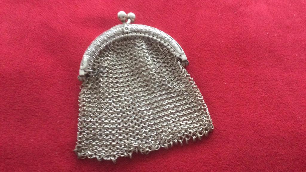 Antiek zilveren portemonnee, Antiek en Kunst, Ophalen of Verzenden, Zilver