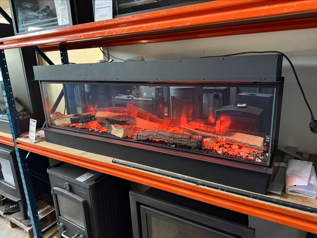 Elektrische inbouwhaard 150 cm breed showmodel, Elektrische haard, Nieuw, Element4, Info@kachel.nl
