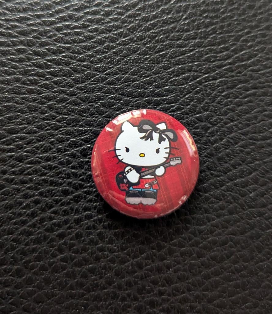 Hello Kitty - 25 mm button/speld - Rood, Ophalen of Verzenden, Nieuw