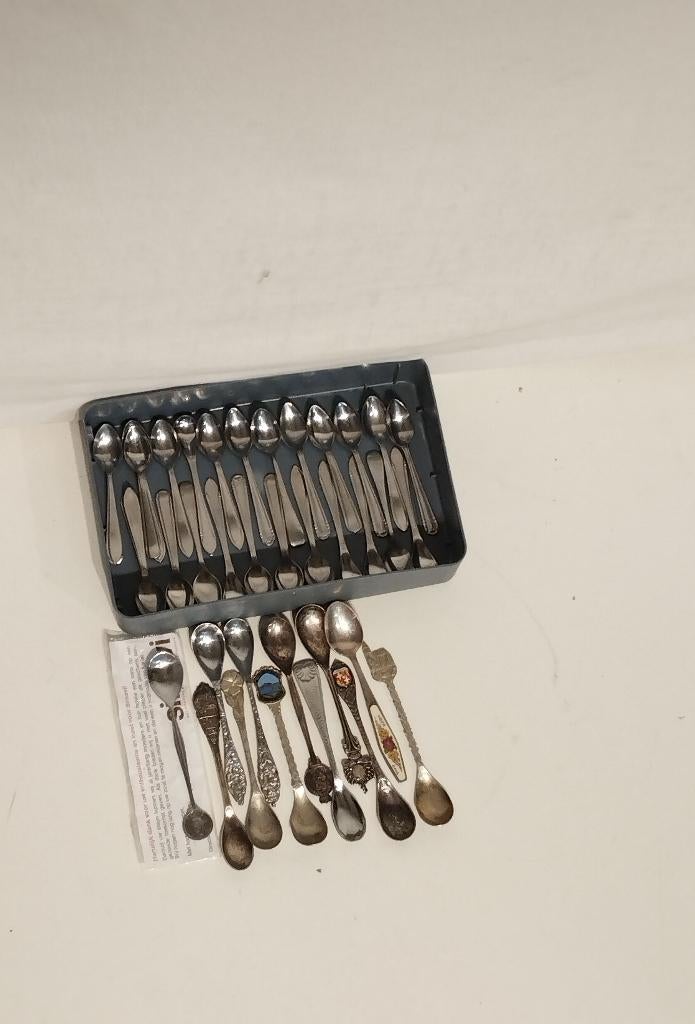 Verzilverde lepeltjes, Antiek en Kunst, Ophalen of Verzenden