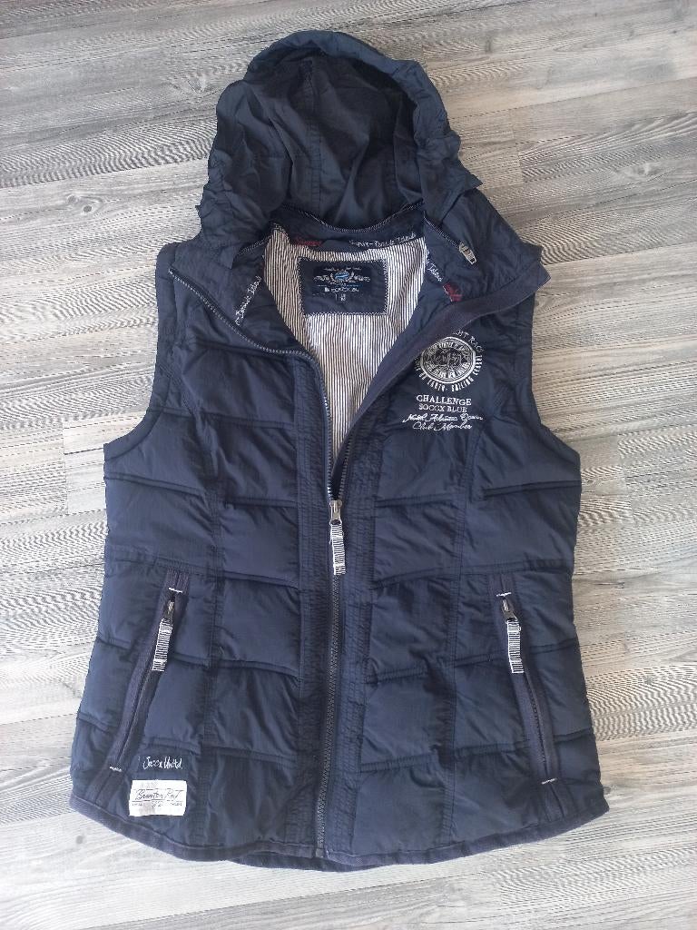 Te gekke bodywarmer van SOCCX maat M, Maat 38/40 (M), SOCCX, Blauw, Ophalen of Verzenden