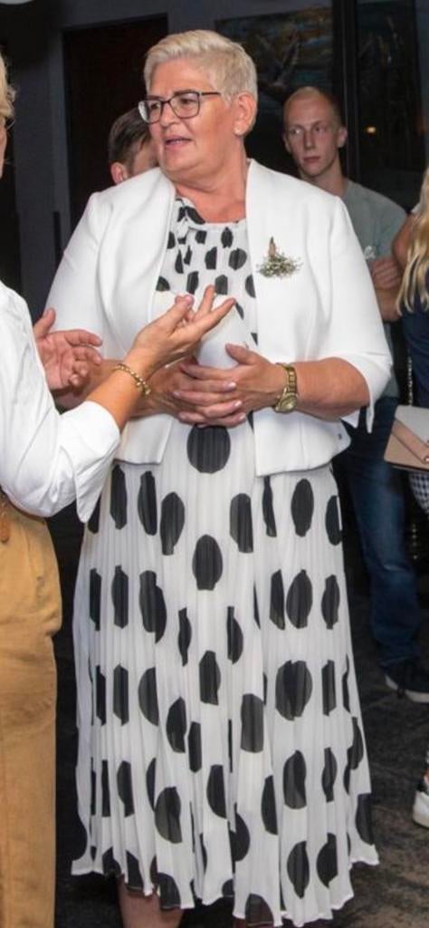 Steps jurk met jasje - Maat 44, 1x gedragen, Kleding | Dames, Jurken, Wit, Maat 42/44 (L), Ophalen of Verzenden, Zo goed als nieuw