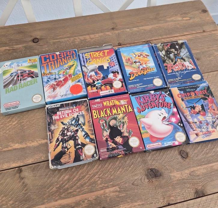 Nintendo NES Collectie: Console, Games Compleet & Los, Avontuur en Actie, Gebruikt, 2 spelers, Eén computer
