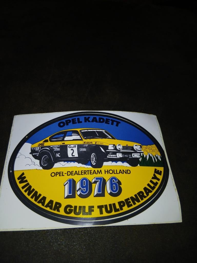 Opel kadett sticker, Verzamelen, Ophalen of Verzenden, Zo goed als nieuw, Auto of Motor