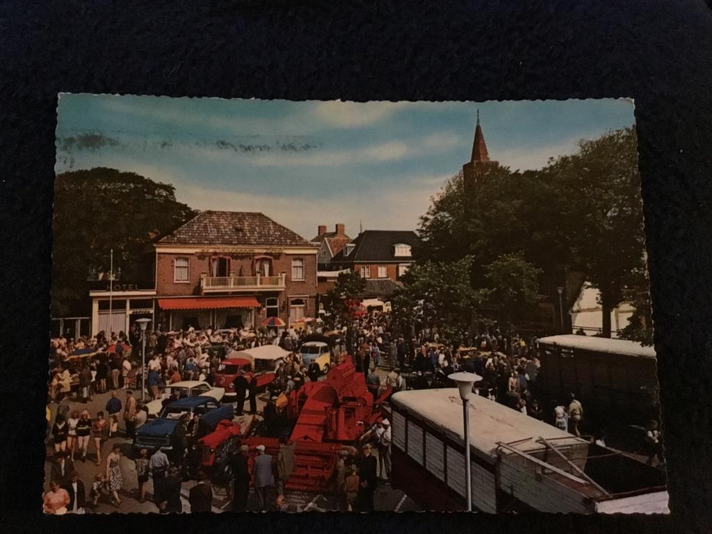 Oude ansichtkaart Texel - Den Burg Schapenmarkt, Ophalen of Verzenden, 1960 tot 1980, Gelopen, België en Luxemburg