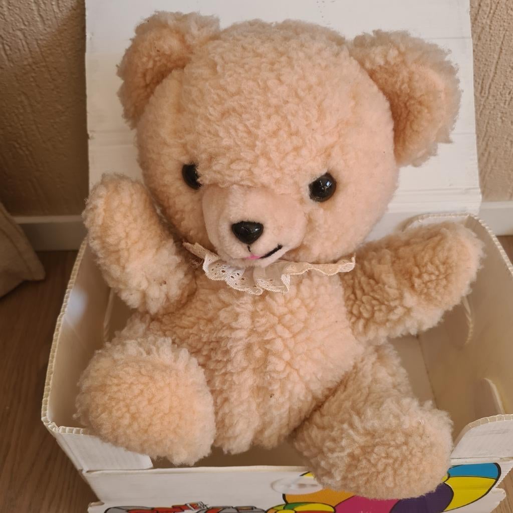 Robijntje  knuffel handpop vintage, Ophalen of Verzenden, Zo goed als nieuw, Stoffen beer, Overige merken