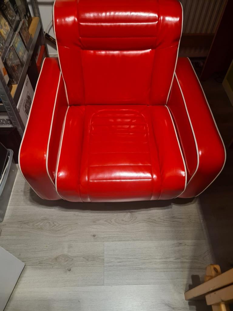 Jaren 50 stoel leer., Ophalen, Motorboot