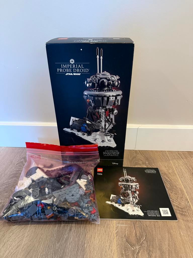 Lego star wars Imperial probe droid 75306, Ophalen of Verzenden, Zo goed als nieuw, Complete set, Lego