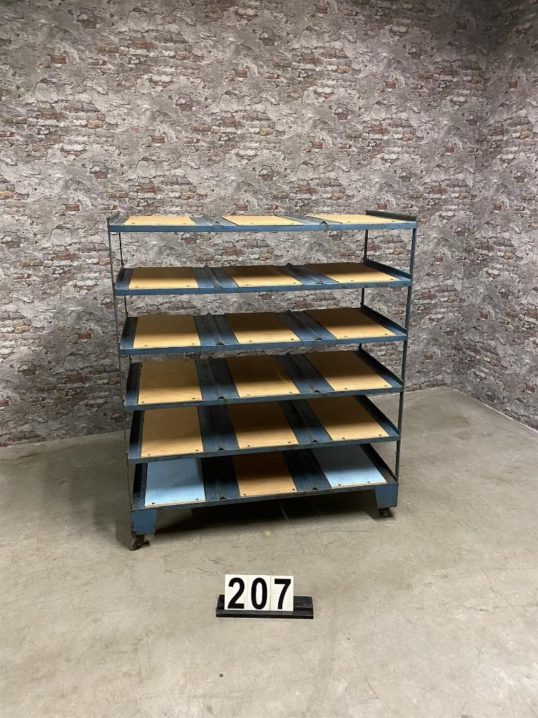 Industrieel retro vintage rek nr207, Info@antiekgroothandel.com, Ophalen of Verzenden, Zo goed als nieuw, 7602RG