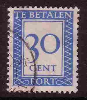 Nederland 1947 P97 Port 30c, Gest, Postzegels en Munten, Postzegels | Nederland, Ophalen of Verzenden, Na 1940, Gestempeld