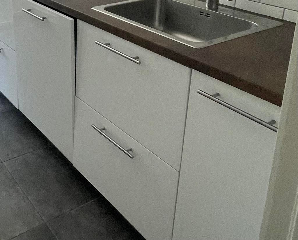handgreep verchroomd 160mm hartafstand - prijs per 1 stuk, Minder dan 50 cm, Ophalen of Verzenden, Zo goed als nieuw, Minder dan 25 cm