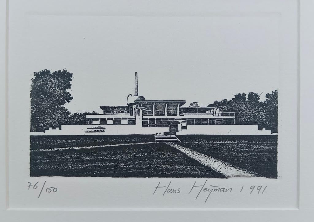 Hans Heijman, Ets, Zonnestraal, Ophalen of Verzenden