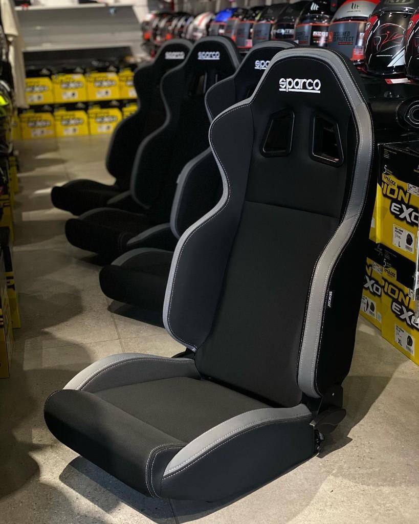 Sparco R100 Zwart Grijs Kuipstoel Sportstoel Racestoel, Ophalen of Verzenden