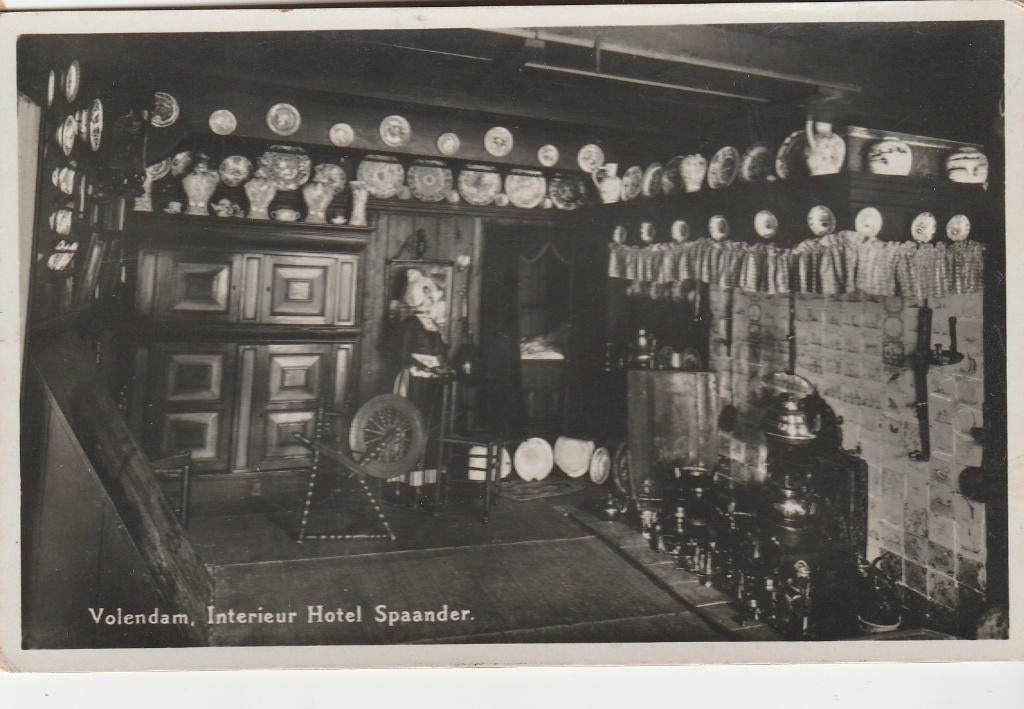 volendam- interieur hotel spaander, Ophalen of Verzenden, 1920 tot 1940, Noord-Holland