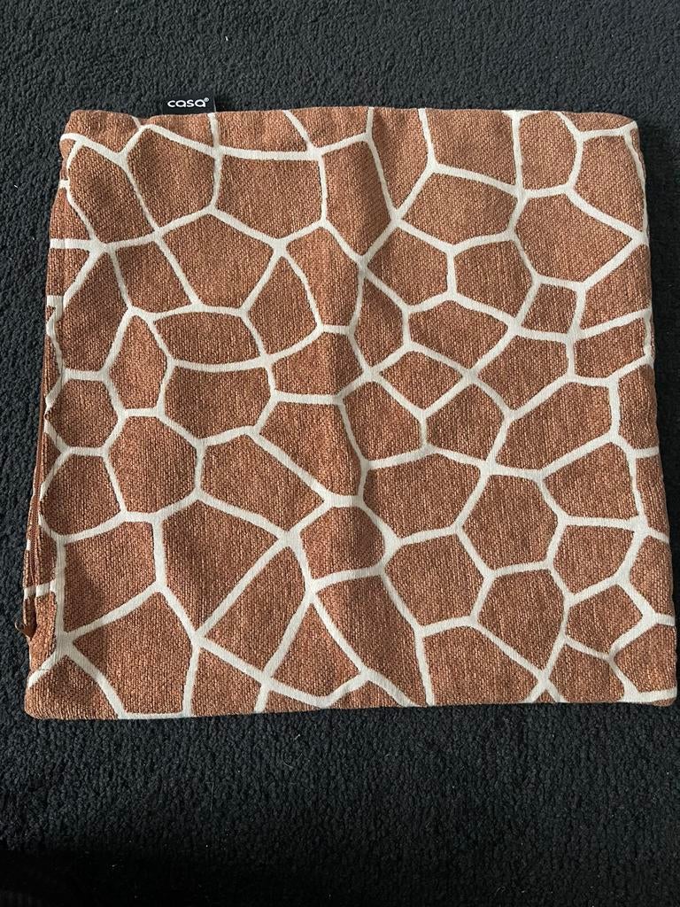 Kussenhoes giraffe print, Ophalen of Verzenden, Zo goed als nieuw, Zwart, Vierkant