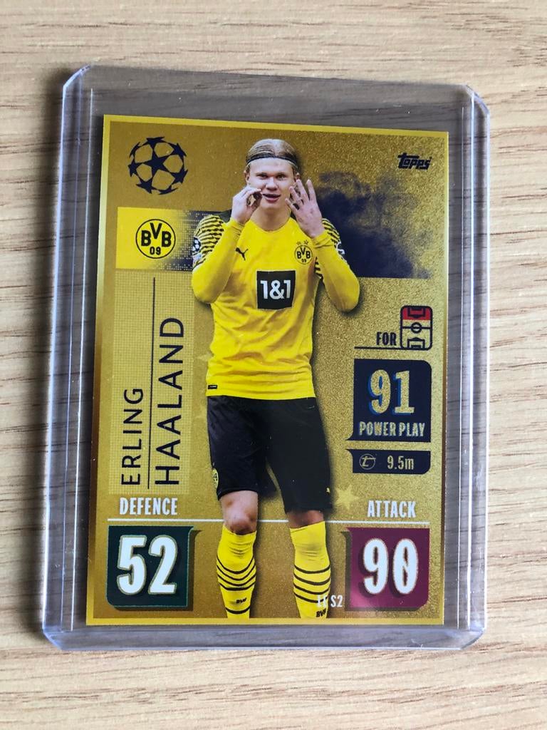 Topps Match Attax 2019 Erling Haaland stickercard, Ophalen of Verzenden, Zo goed als nieuw, Buitenlandse clubs, Spelerskaart