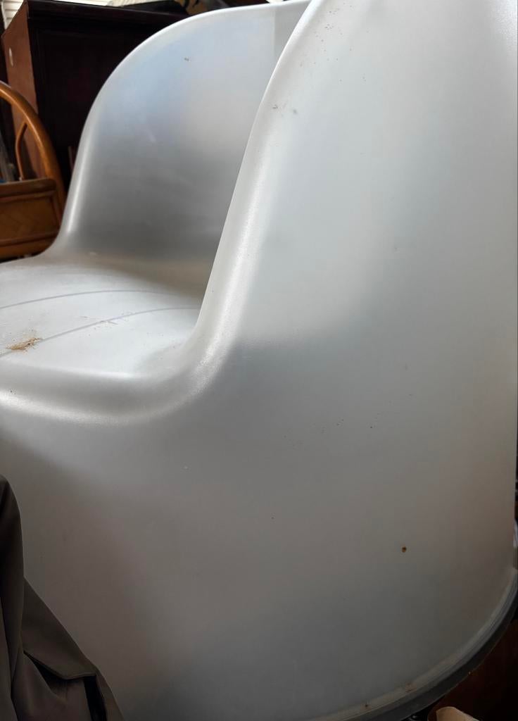 Vintage IKEA Kimmel Stoel - wit, Ophalen, Kunststof, Gebruikt, Wit