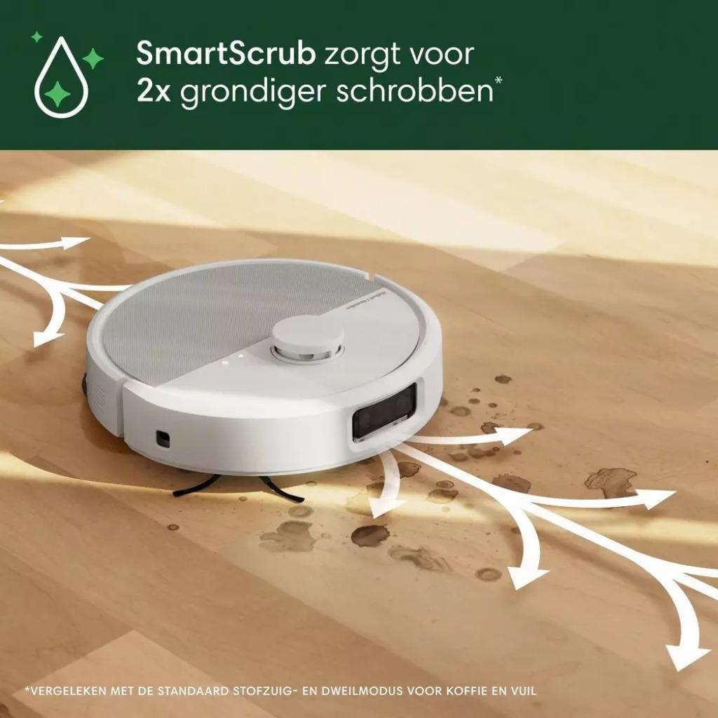 iRobot Roomba Plus 505 Combo Robot + Autowash Dock Wit, Ophalen of Verzenden, Zo goed als nieuw, Robotstofzuiger, Minder dan 1200 watt