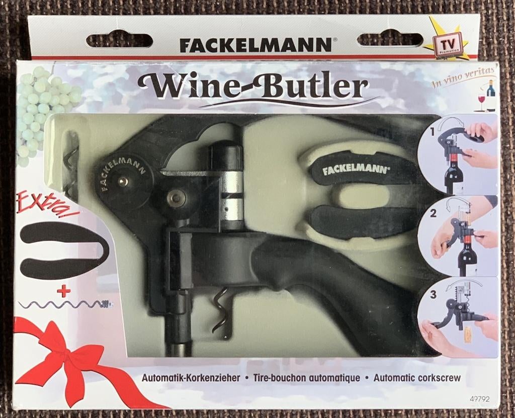 Luxe Kurkentrekker, Nieuw, Ophalen of Verzenden, Zwart, Metaal
