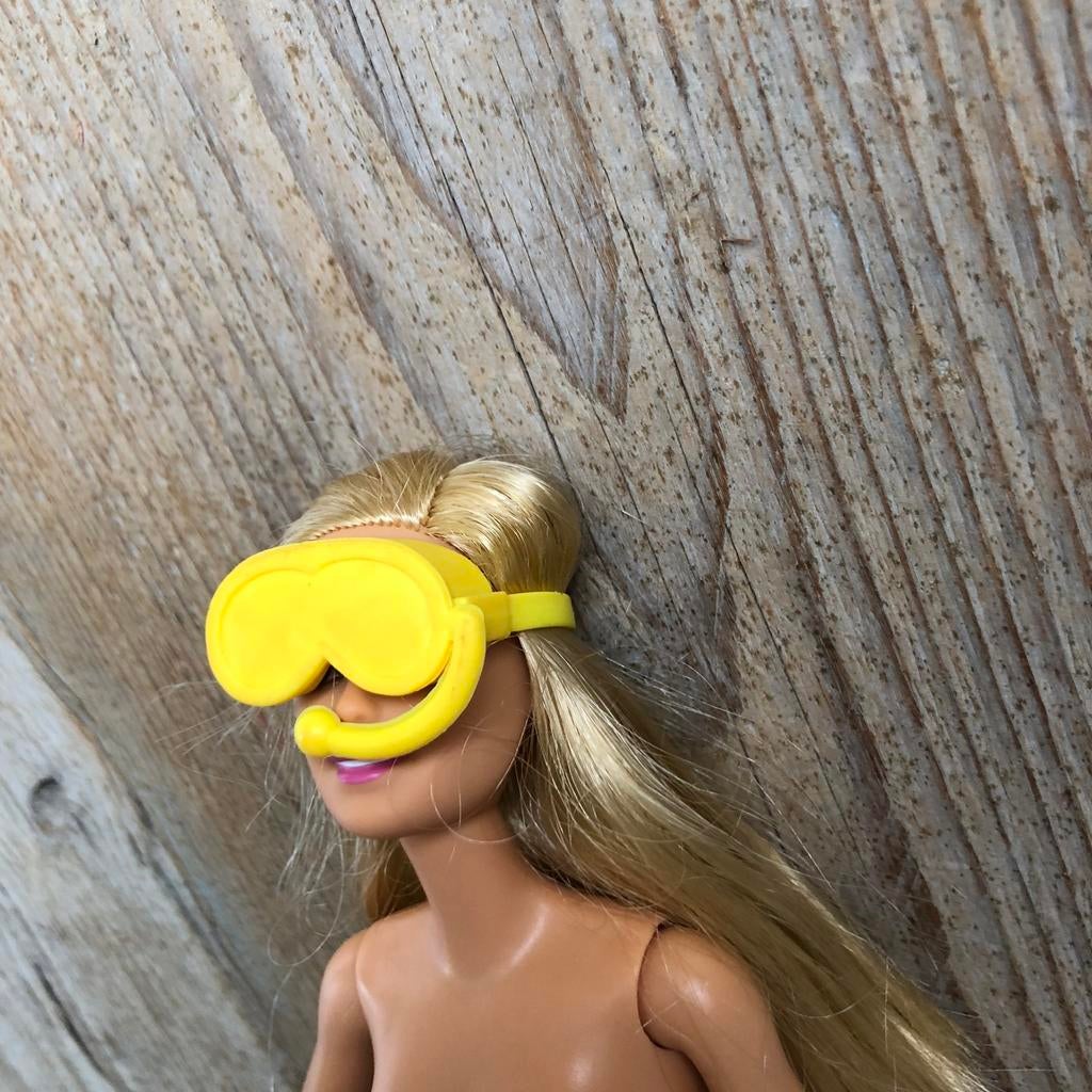 Geel vintage duikbril voor Barbie, Ophalen of Verzenden, Zo goed als nieuw, Accessoires