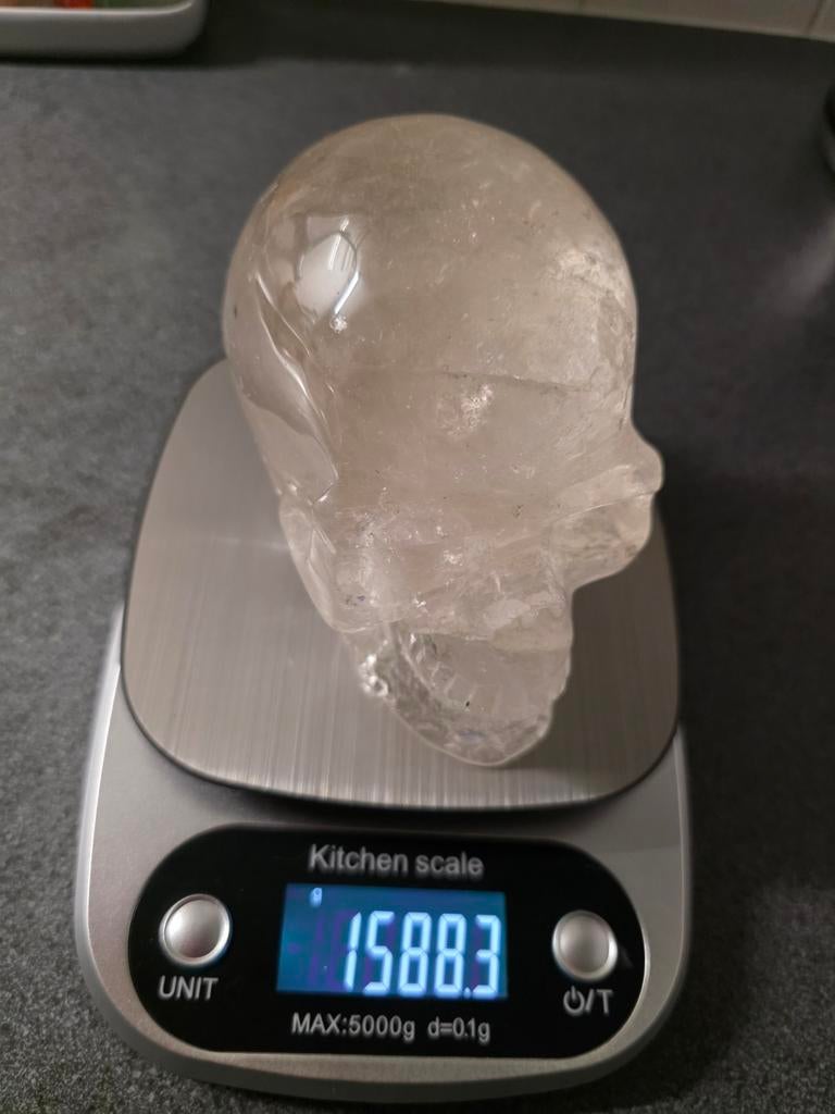 AAA+ Bergkristal skull, Ophalen of Verzenden