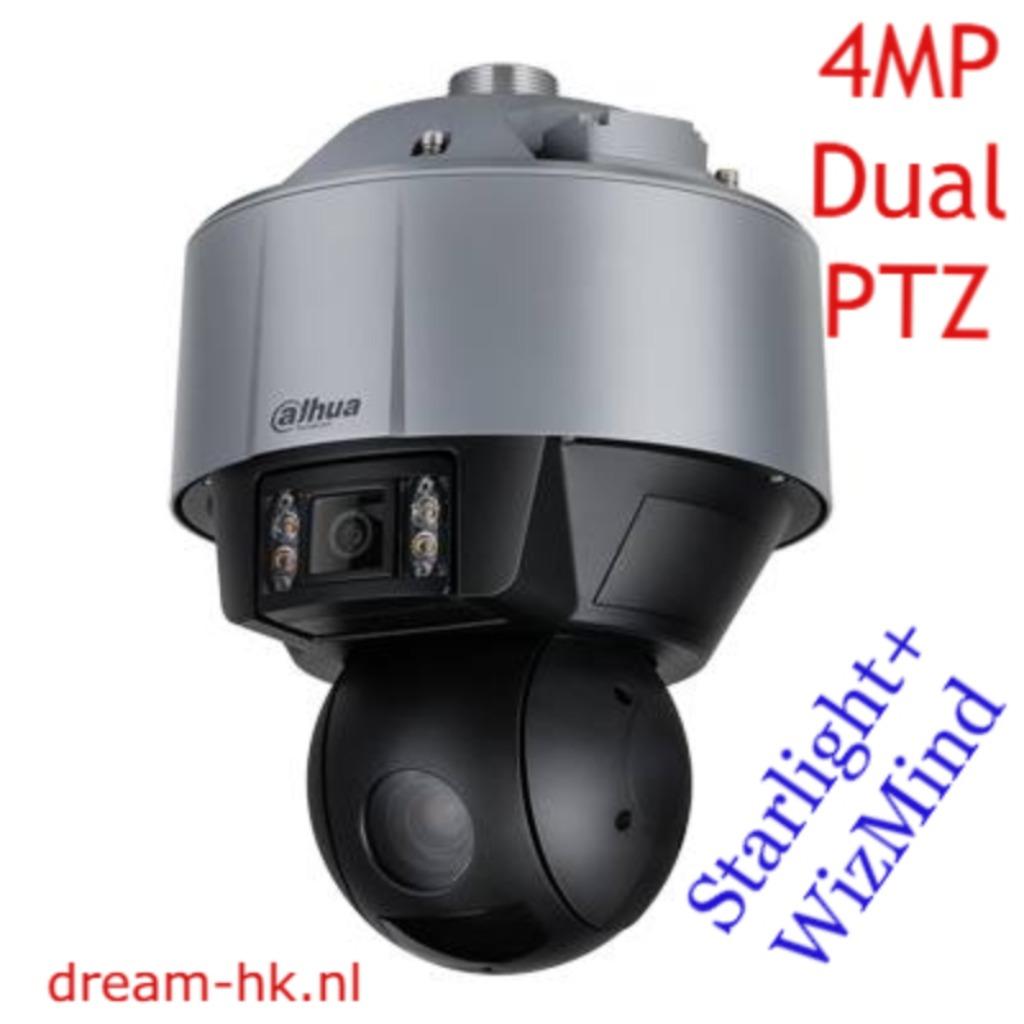 4MP Dahua Starlight+ Panoramic Dual-PTZ IP Hi-PoE camera