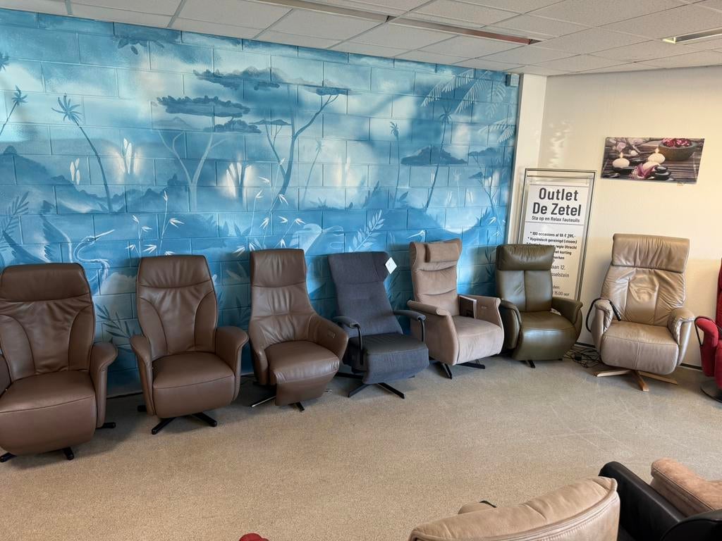 Top merken sta op en relaxfauteuils, Ophalen of Verzenden, Zo goed als nieuw, Gratis bezorging regio Utrecht