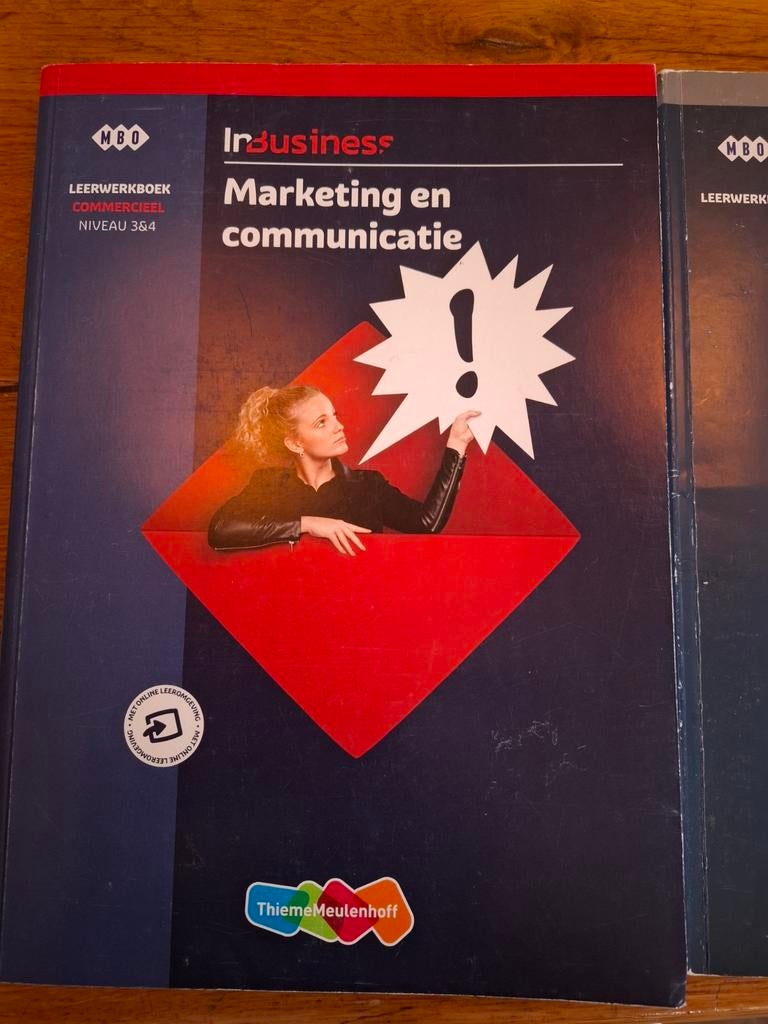 MBO Marketing & Communicatie Lesboek, Boeken, Ophalen of Verzenden, Zo goed als nieuw, MBO, Onbekend