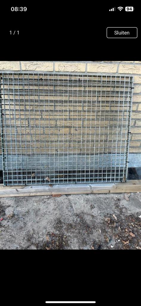 Stalen vloerrooster 90x75, Doe-het-zelf en Verbouw, Metalen, Ophalen of Verzenden, Zo goed als nieuw