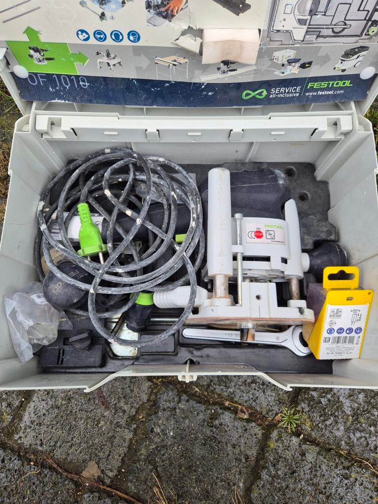 Festool OF 1010 Freesmachine - Rotor Vervangen, Ophalen, Gebruikt, Bovenfrees, Festool