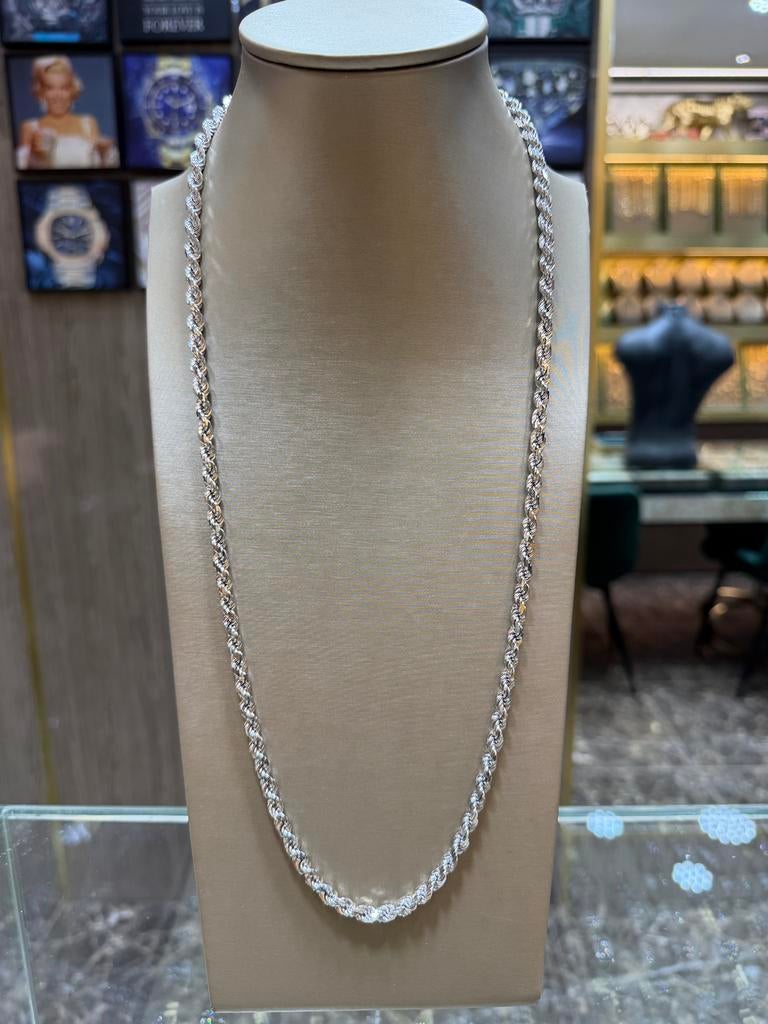 14KT Goud - 63.7 Gram - Ketting - ROPE-Massief- Gedraaid