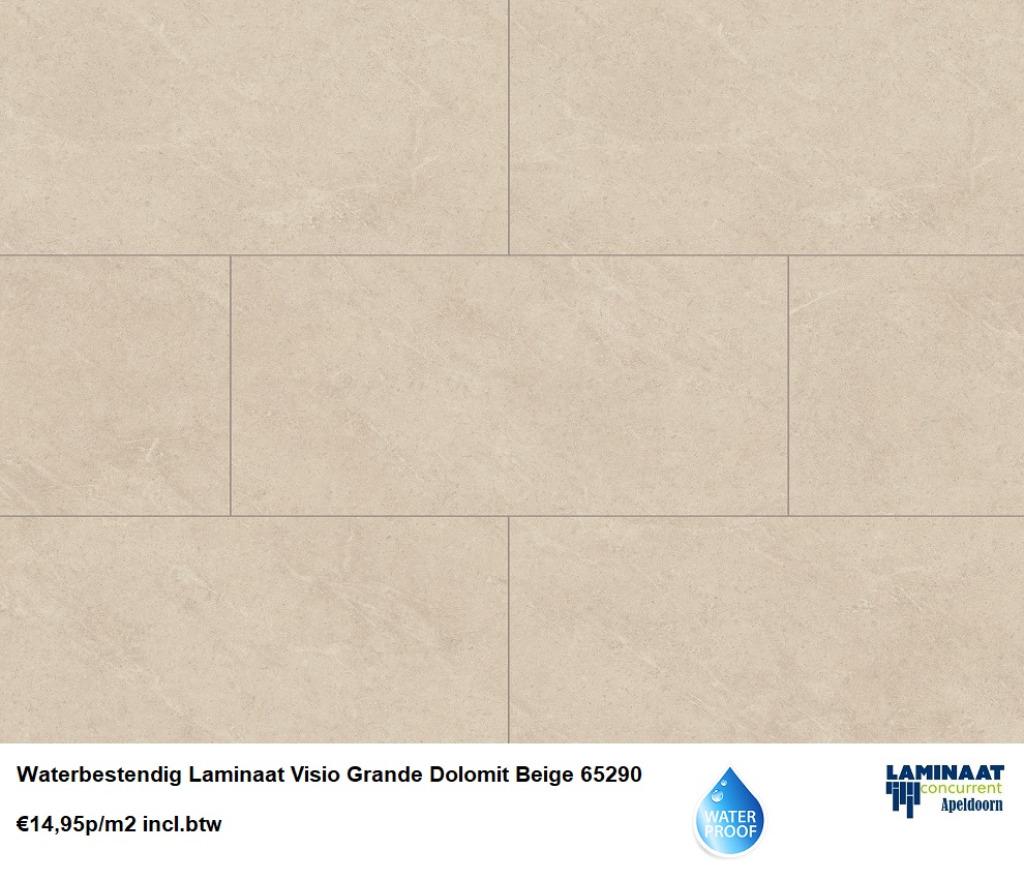 Waterbestendig Tegel Laminaat Dolomit Beige  €14,95p/m2, 75 m² of meer, Beige, Nieuw, Ophalen of Verzenden