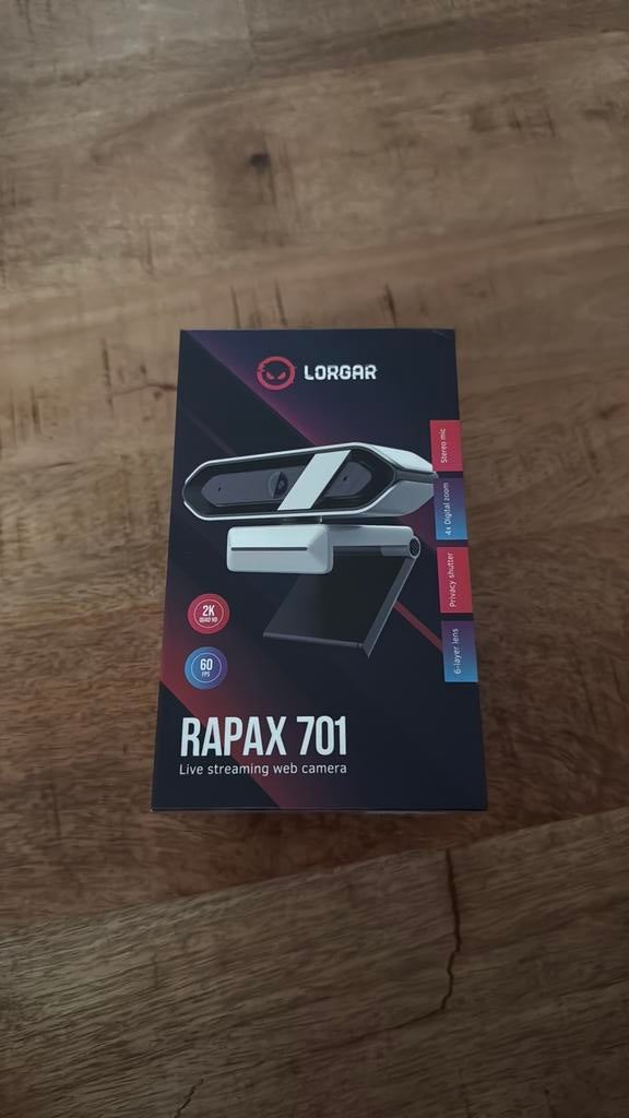 Lorgar Webcam 2K -60 fps, Overige modellen, Overige kleuren, Nieuw, 3 tot 6 megapixel