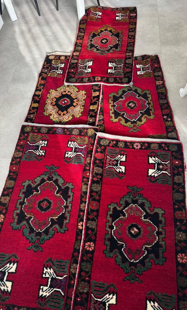 NIEUW 5x El dokumasi hali yastik özel/ Hangemaakte Tapijt, Gebruikt, 100 tot 150 cm, Ottomaans, Rechthoekig