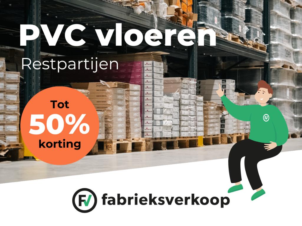 Tot 80% korting op PVC-restpartijen | OP=OP, Huis en Inrichting, Stoffering | Vloerbedekking, Nieuw, Overige typen, Wit, Crème