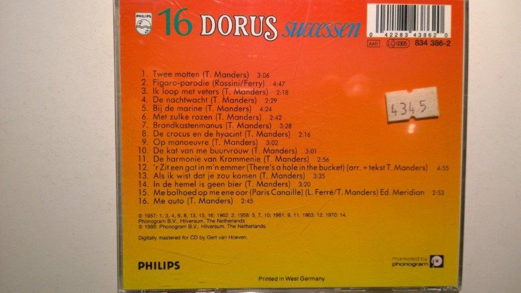 Dorus - 16 Dorus Successen, Ophalen of Verzenden, Zo goed als nieuw, Pop
