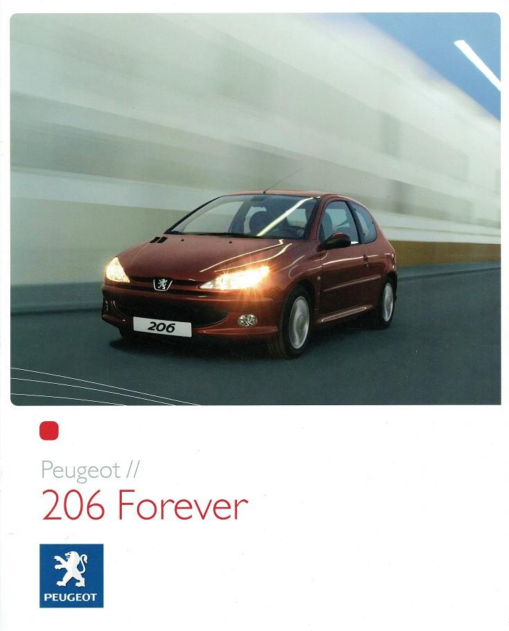 Folder Peugeot 206 Forever (2007), Verzenden, Gelezen, Peugeot