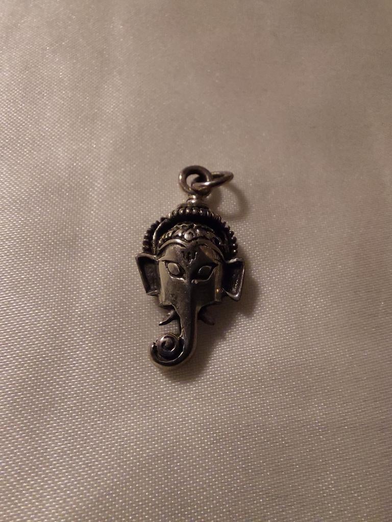 Zilveren Ganesha Hanger - Kracht van Symbolen, Overige voorstellingen, Nieuw, Ophalen of Verzenden, Zilver