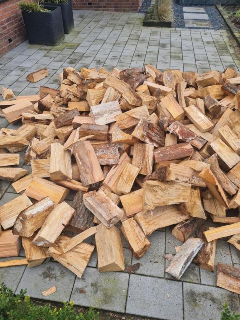 Droog Eiken en Beuk brandhout haardhout gratis bezorgd, 6 m³ of meer, Ophalen of Verzenden, Eikenhout, Blokken