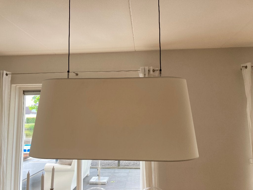 Moooi Design Hanglamp lampenkap groot Marcel Wanders wit, Huis en Inrichting, Ophalen, Modern design, Textiel, E27 (groot)
