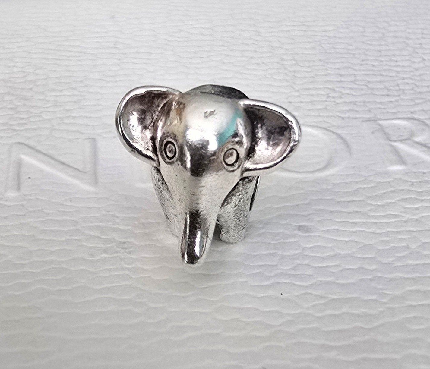 Zilveren olifant bedel, past op Pandora, Ophalen of Verzenden, Zo goed als nieuw, Zilver, Pandora